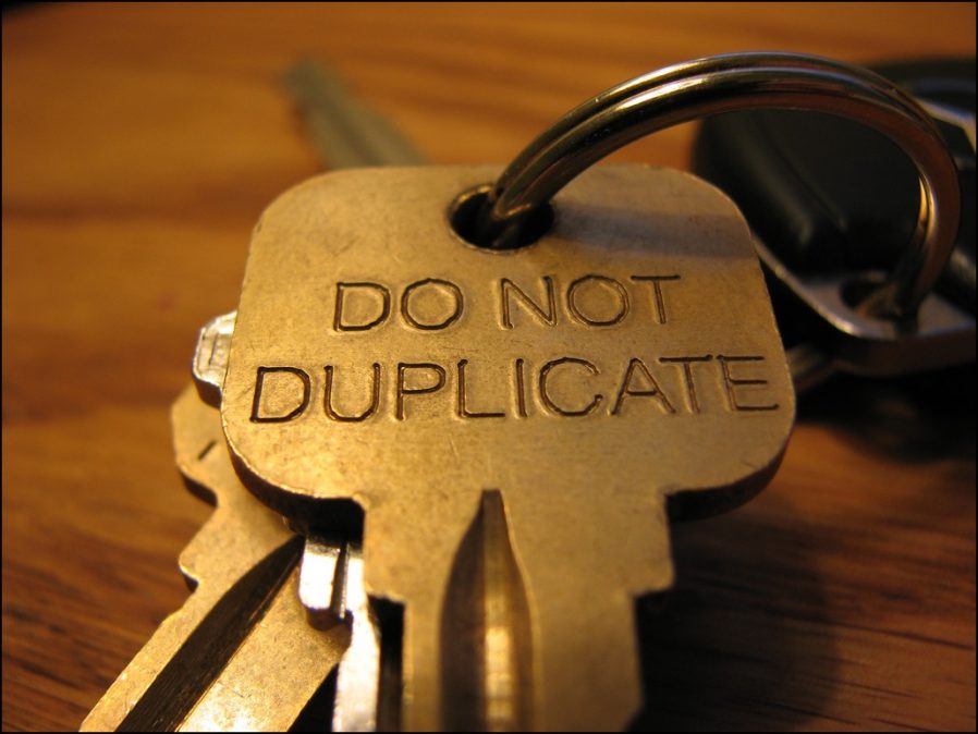 do not duplicate keys