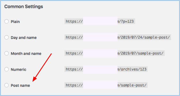 wordpress permalinks