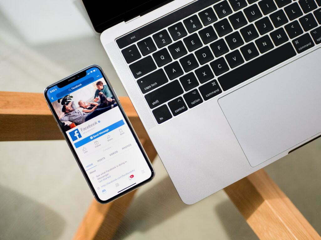 Checking Facebook news feed