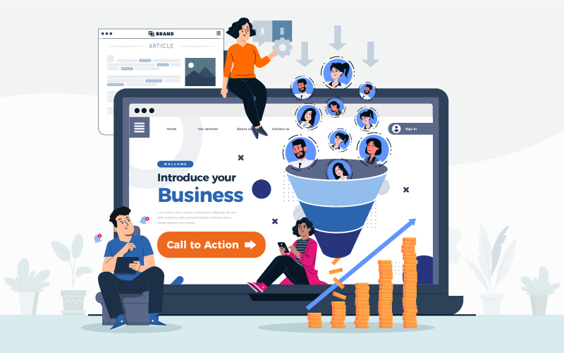 Landing page funnels featured image